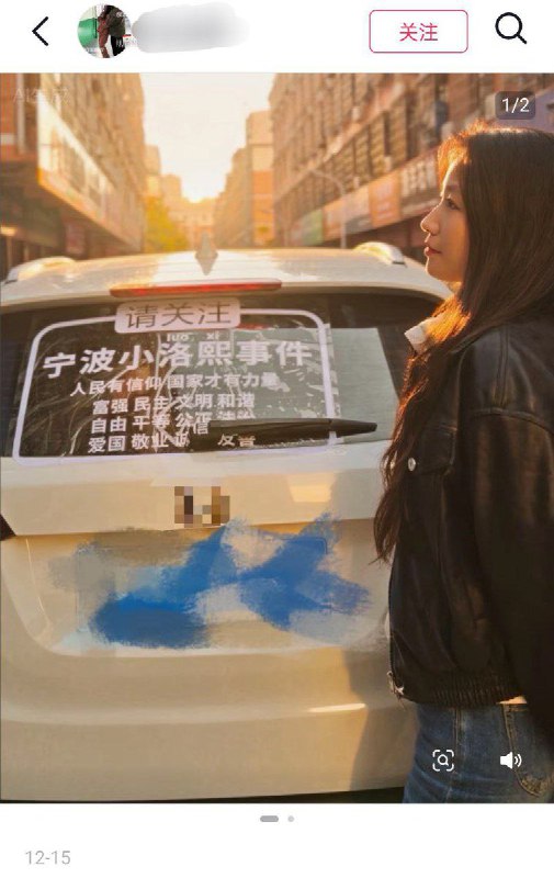 网友们纷纷将“请关注宁波小洛熙事件”做成车贴贴在汽车后窗，声援小洛熙的家属，希望借此呼吁更多人关注此事