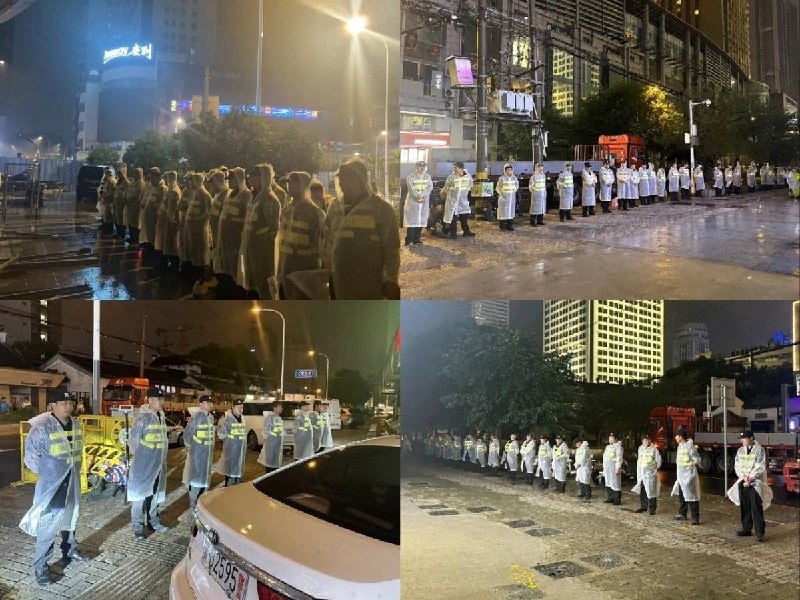 6月23日晚，江苏无锡崇宁路一带因地铁6号线施工需要实施交通管制，部分路段已开始全天禁止车辆通行