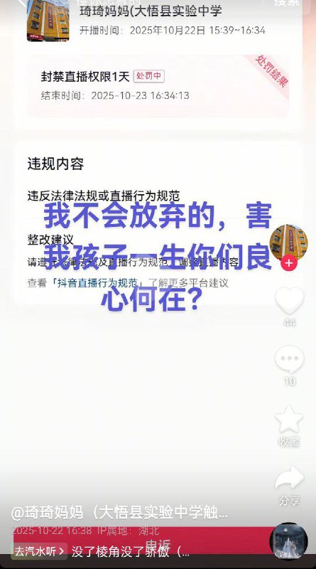 润色，简化： 2023年12月4日——至今10月24日，，湖北省孝感市大悟县，，她的儿子在大悟县实验中学上厕所时，被同班同学付椿林关进厕所