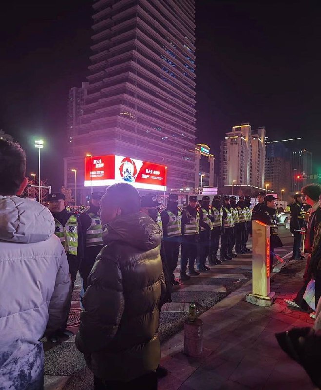 青岛，跨年夜现场