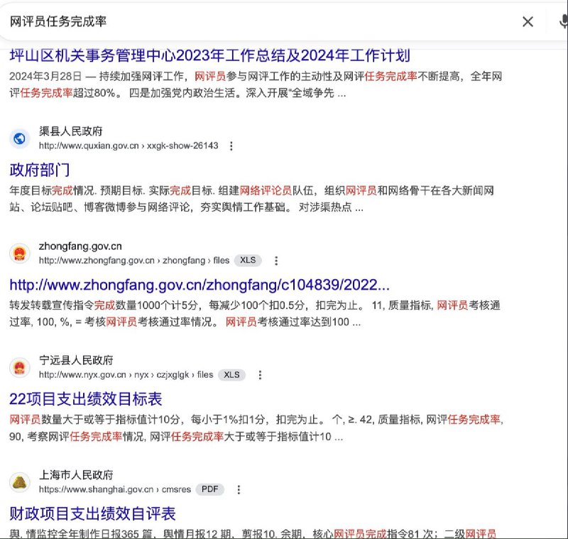 网友投稿在网上搜索“网评员任务完成率”会发现很多各个地方政府的相关文档
