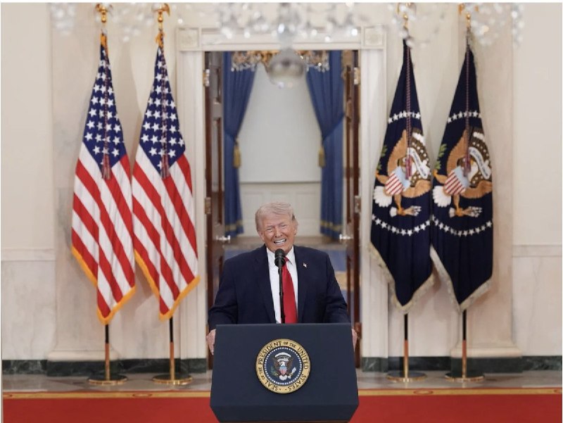 4月1日晚，美国总统特朗普在白宫发表全国电视讲话，宣称对伊朗战事取得快速、决定性、压倒性胜利