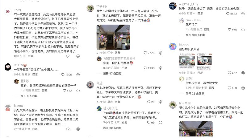 近日，一小红书网友发帖调侃“我们对学习的热情高到发烧”