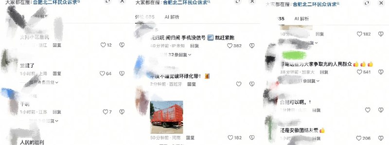 6月28日，合肥市民反对垃圾站项目的堵路抗议取得胜利