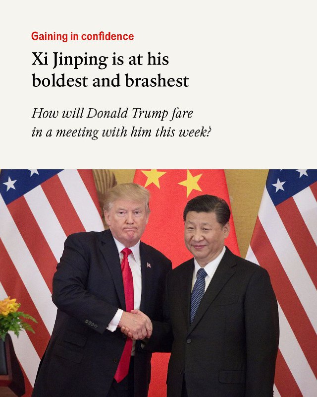 10月26日，《经济学人》发文警示：习近平掌中国13年来，如今「强横」程度前所未见，川普别以为习近平上谈判桌很好搞定