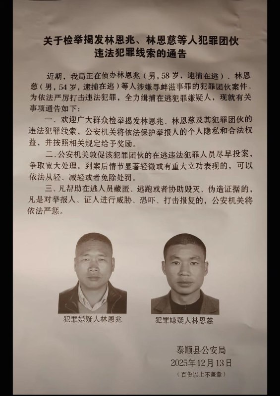 烟花之下：温州警察镇压基督教徒，拘捕百余名教徒12月13日至19日，浙江温州泰顺县雅阳镇在并无任何节庆背景的情况下，突然燃放耗资逾百万元的烟花，引发外界关注