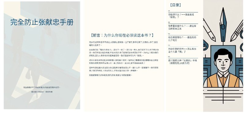 12月30日，一名博主“老王谈治安”分享《完全防止张献忠手册》