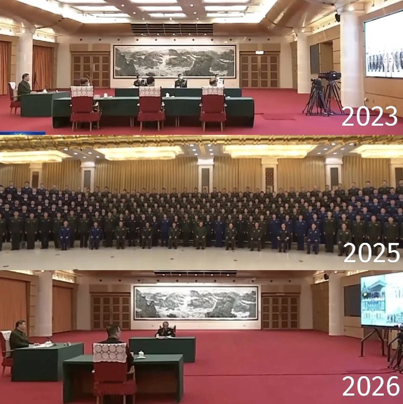 习近平每年都会到八一大楼向军队拜年，分为视频连线和现场会见两个环节