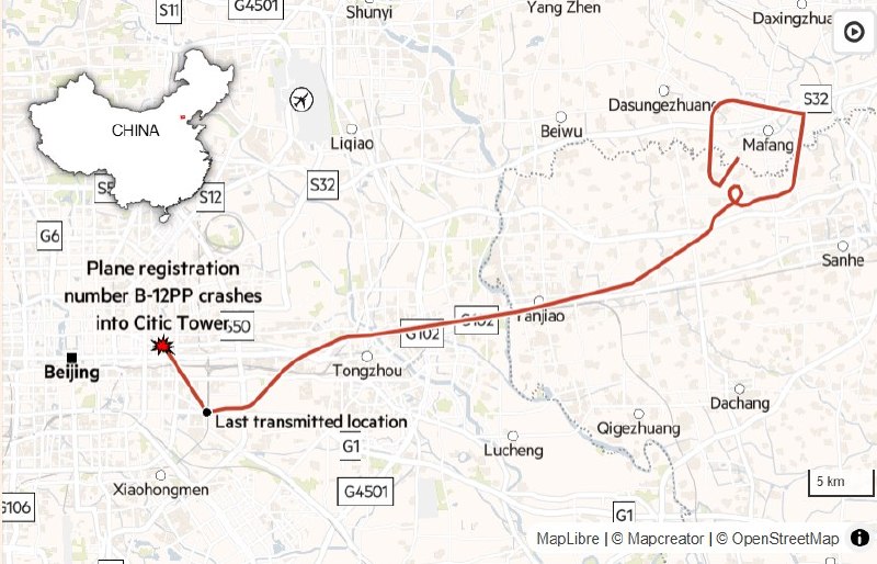 【北京中信大厦遭飞机撞击】后续：北京撞机后，全国涉空项目被紧急叫停6月29日，据英国《金融时报》报道，北京中国尊大厦6月26日发生轻型飞机撞击事故后，中国当局已向全国通航运营机构下达内部通知，暂停私人轻型固定翼飞机、滑翔机、跳伞、滑翔伞等休闲飞行活动，恢复时间未定