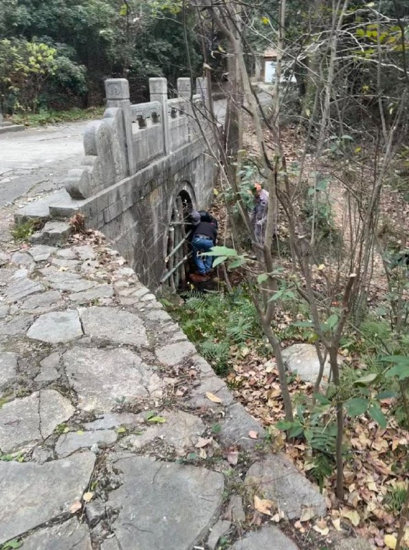 12月3日，江苏省南京市，南京中山陵景区，一位网友发视频分享出了民国国徽石条的位置，镜头中可以看到大量群众前来祭奠插在地上的香烟