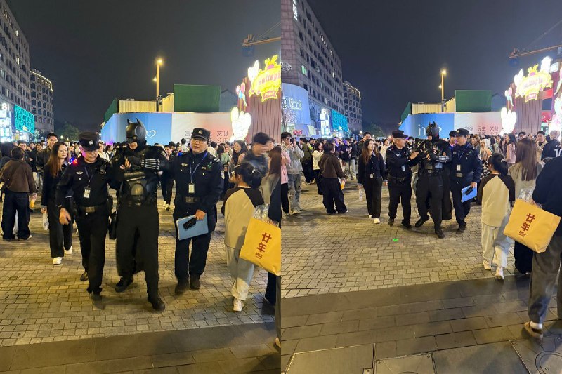 11月1日，上海，一名cos被警察要求当场卸妆