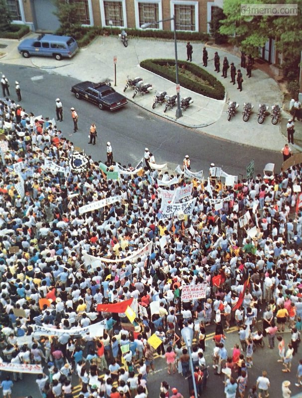 #你没看过的六四 系列图片展6​1989年，民主的火种跨越重洋