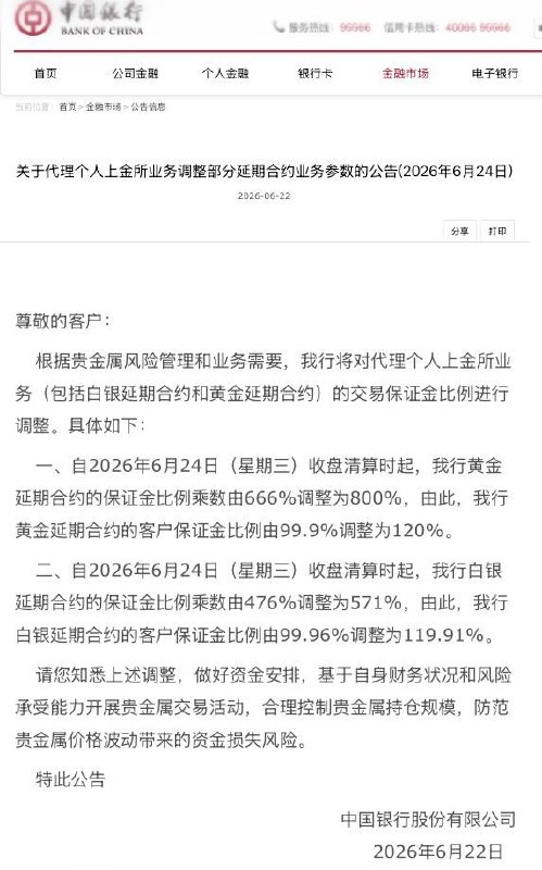 过去六年，银行代理上海黄金交易所个人业务持续收缩：暂停新户、暂停新开仓、清理不动户